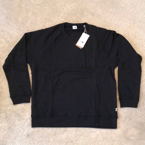 Men’s NN07 Jake Solid Crewneck Sweatshirt Black XXL - Picture 1 of 3
